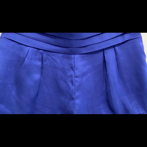 High waisted blue dressy shorts size small - Picture 2 of 4